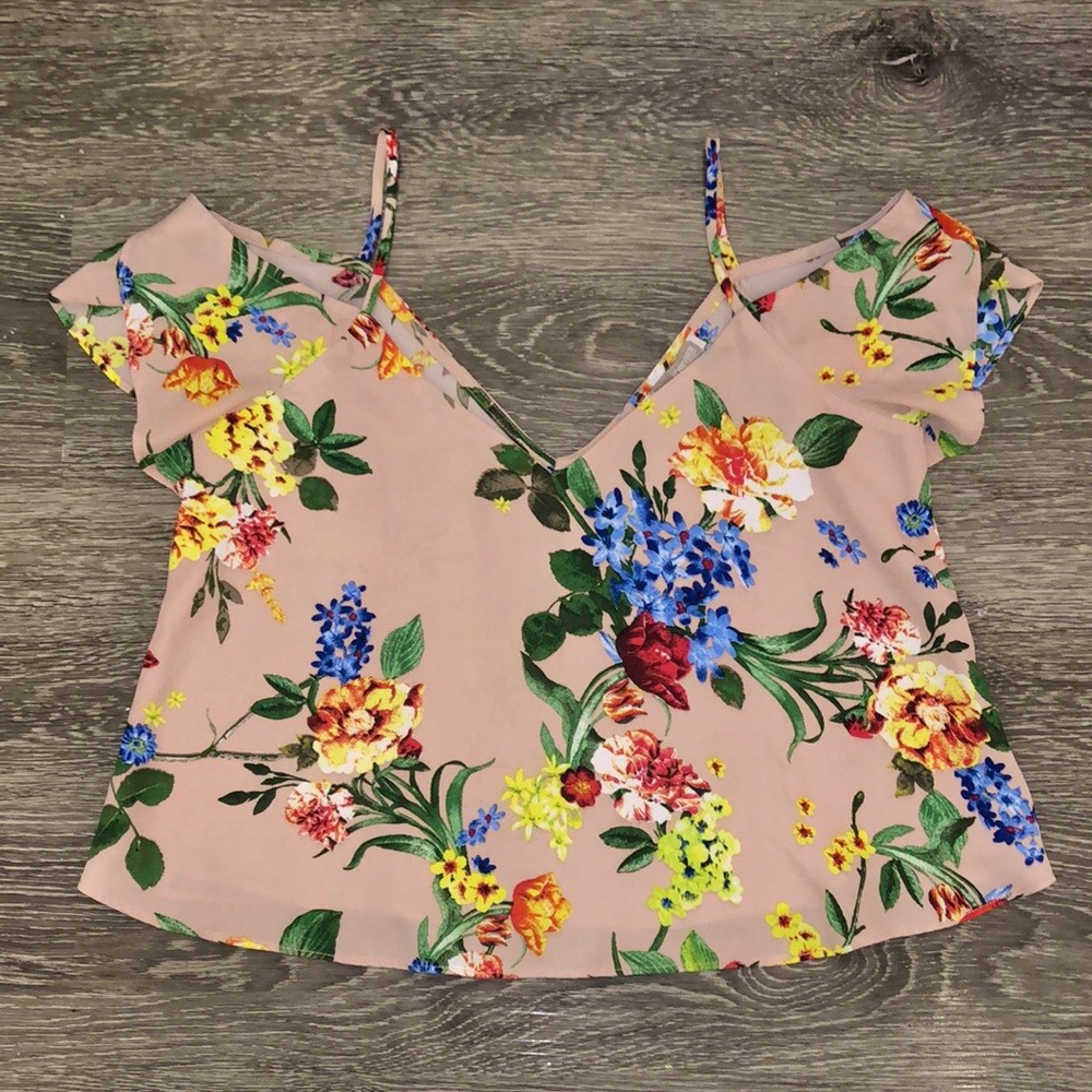 Forever 21 open shoulder flowy top